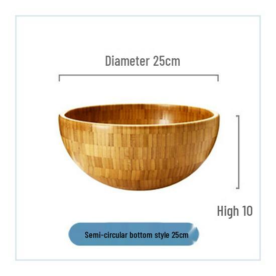 Creative Bamboo Wood Salad and Fruit Bowl for Dining and Restaurants