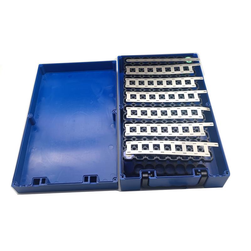 13S8P 18650 Pudełko na baterie litowe Obudowa ogniw Li-Ion z uchwytem Niklowana obudowa DIY EV eBike E-Bike ABS 12V24V36V48V
