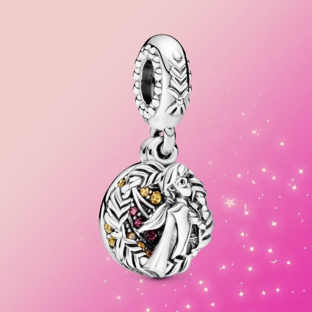 

Новый 925 стерлингового серебра шарм Frozen Elsa Dagle шарм кулон Olaf серебряные украшения Подходит оригинальный модный браслет для женщин подарок