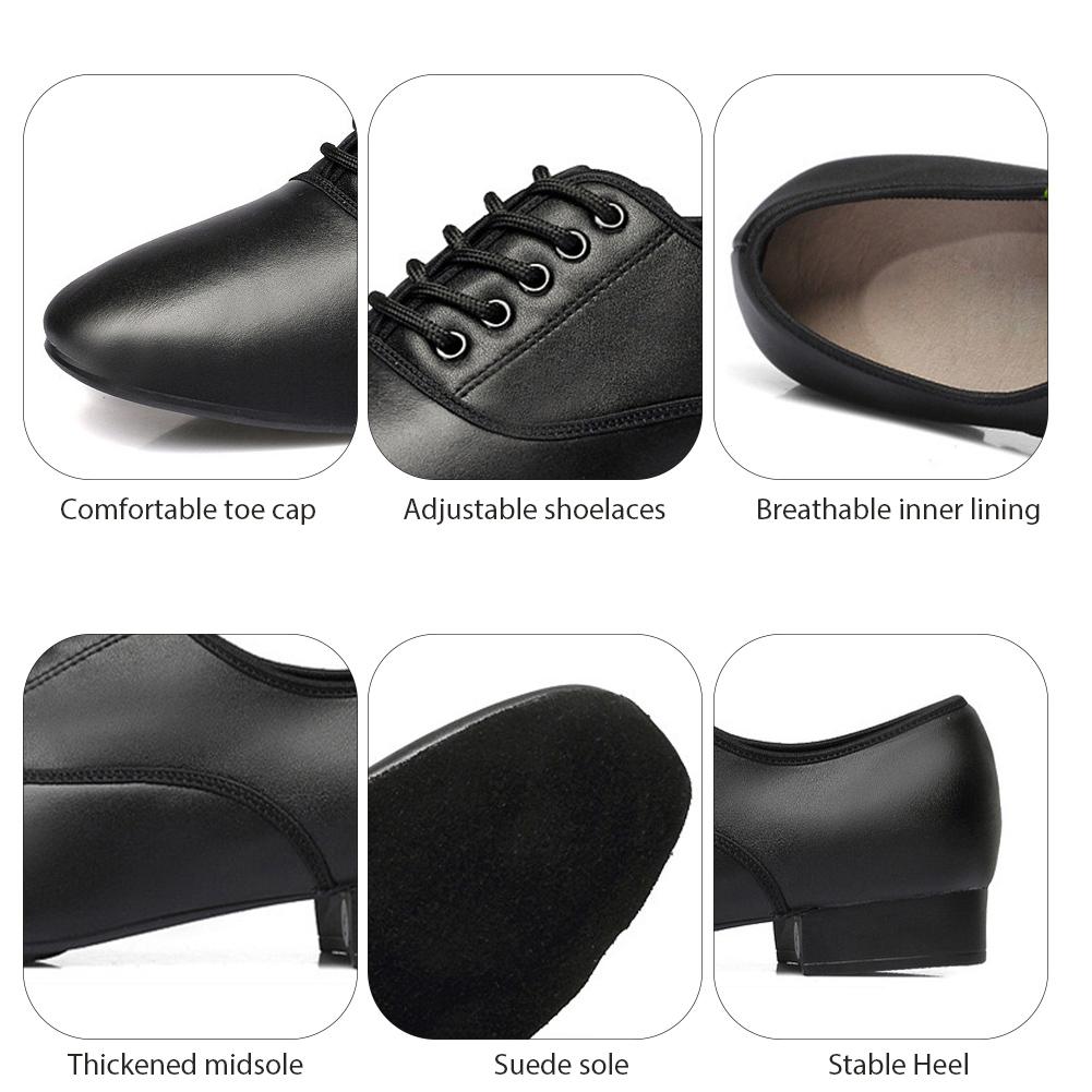 Herren Tanzschuhe aus echtem Leder, internationaler Standard, Tanzparty, Latein, Tango, lateinamerikanischer Tanz, Absatz 2 cm