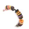 Les Trésors De Lily [N0227] - Modeschmuck-Armband 'Kilimanjaro' lila orange braun
