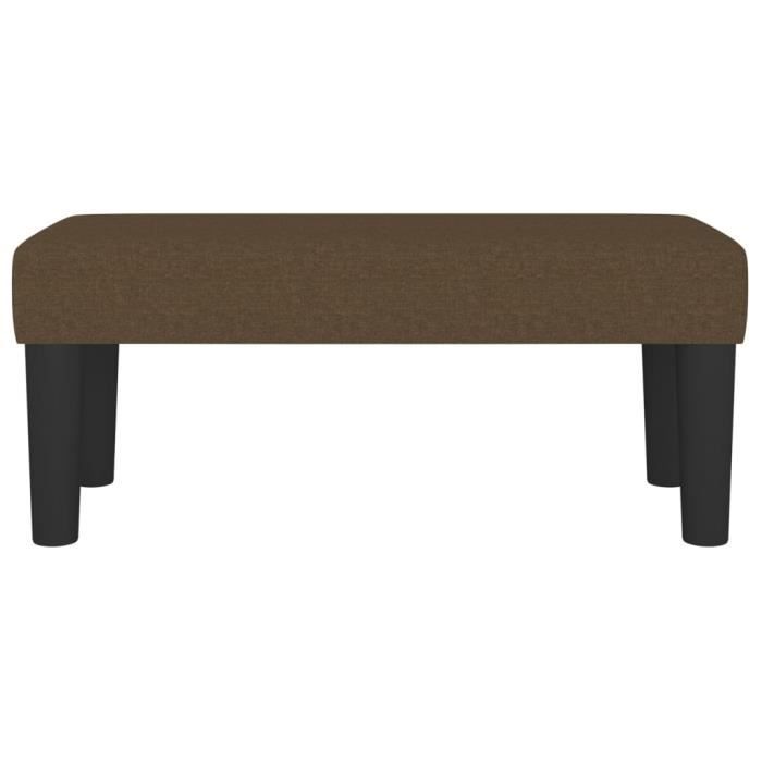 346619 vidaXL Banc Marron foncé 70x30x30 cm Tissu