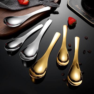 1Pc 304 Stainless Steel Serving Spoons Rust-Resistant Long Handle For Easy Use With Soup Porridge Kitchen Essential Tools
