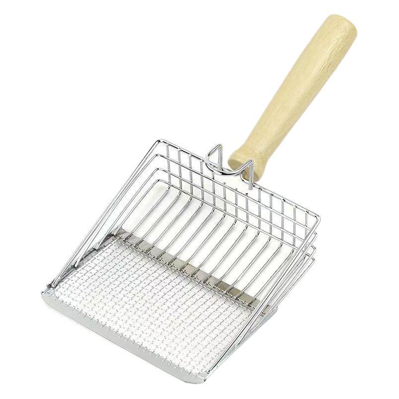 Large Metal Cat Litter Scoop with Fine Holes for Tofu and Bentonite Sand – Shovel for Cat Poop