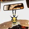 Japanese Oni Samurai Helmet Car Hanging Pendant Samurai Kabuto Masks Car Rear View Mirror Pendant Halloween Car Decorations Gift