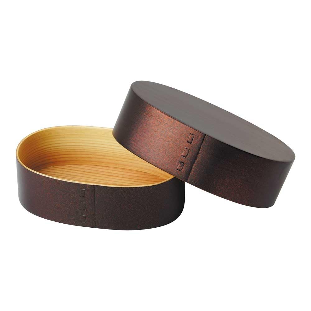 Yamaco Reinforced Coated Wooden Serving Smoked 17 x 11 x 281251 Box, Copper, H5.5cm,