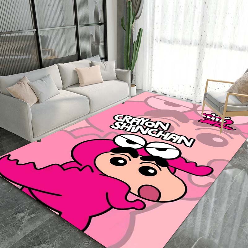 Cute Cartoon Crayon Shin-chan Rug, Suitable for Children's Play Areas, Non-slip Floor Mats, Bedrooms, Living Rooms, Sofas, and 1