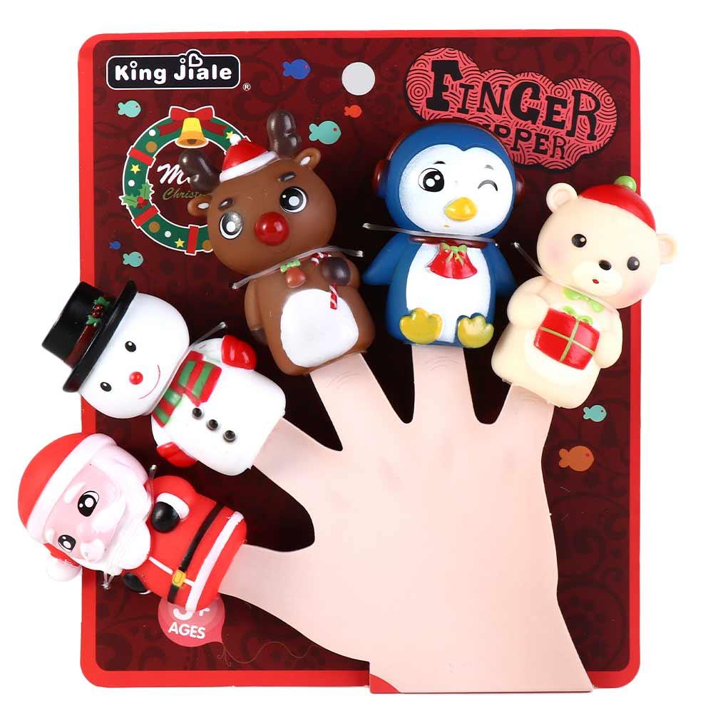 Puppet Toy Finger Dolls Animal Toys Cartoon Animal Dinosaur Hand Puppet Fingers Puppets Animal Head Gloves Tiny Hands Toys