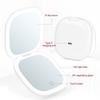 Travel Mirror With Light Magnification 1X Or 5X Touch Button Travel Magnifying Mirror For Gathering Dating Traveling