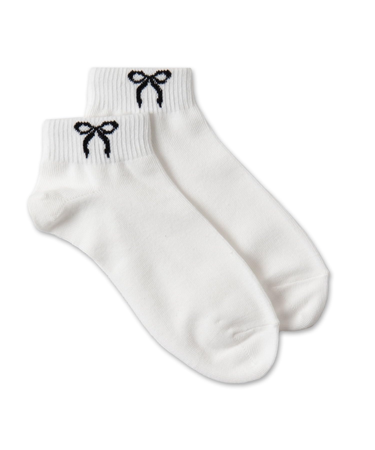 

WEGO Short Classic Style for Everyday or as a Sizes White with Ribbon Women s Socks, Wear, School, Gift, 23-25cm,