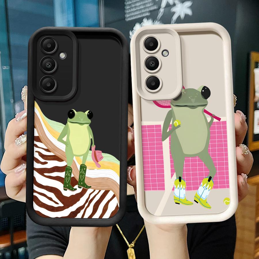 Fashion And Trends Frog Case for Samsung Galaxy A16 A23 A12 A13 A26 A32 A53 A54 A15 A71 A72 A51 A73 A34 A35 A36 A56 Phone Cover