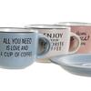 Set de 6 grandes tasses à café avec sous-tasses