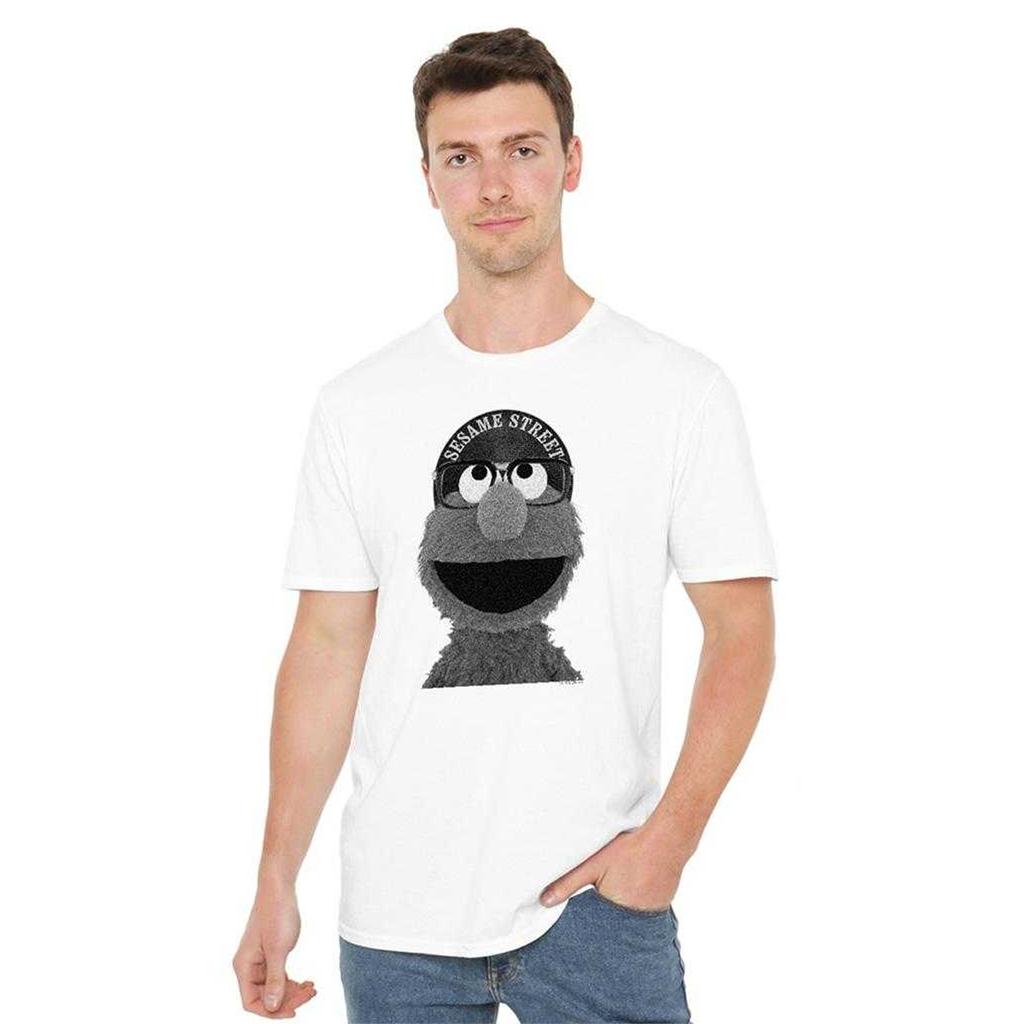 Sesame Street Unisex Adult Lee Elmo T-Shirt