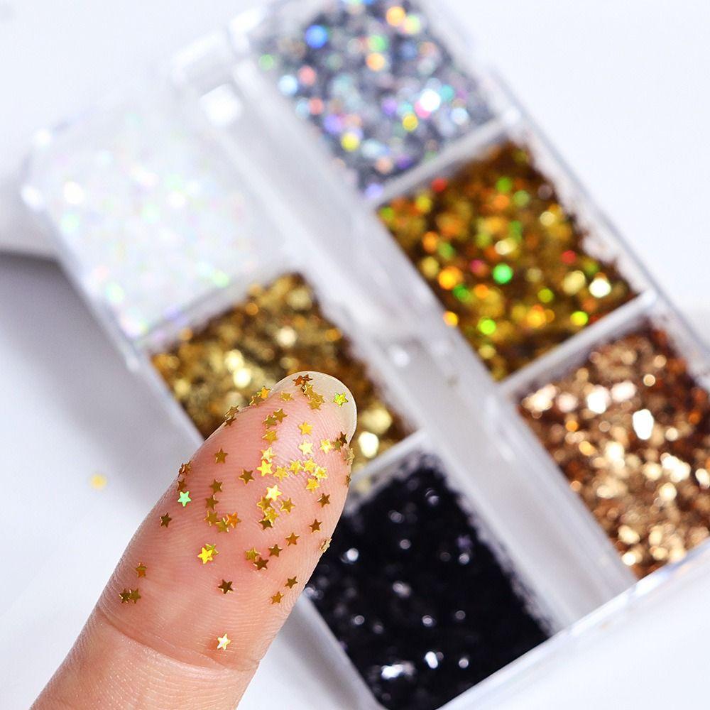 Five-pointed Star Sequins Nail Decorations Colorful Nail Art Decorations Nail Salon