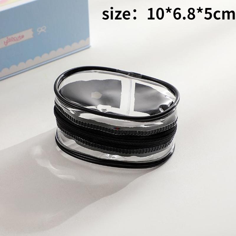 Jewelry Organizer Transparent Storage Box Pouch Mystery Box Plastic Box Cute Doll Bag With Keychain Dustproof Case