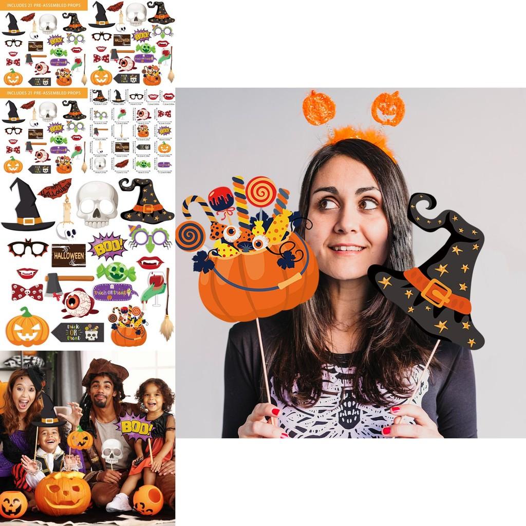 Halloween Scene Setup Props With Paper Material For Costume Party And Festive Photos