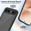 KEYSION Matte Translucent Black Phone Case for VIVO X300 FE Soft Silicone+PC Anti-slip Shockproof Back Cover for VIVO X300 FE 5G