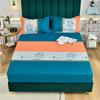 2023 Nytt Lite Fresh Fitted Sheet Mykt og komfortabelt flerfarget enkeltsengstrekk Madrassbeskytter laken laken (Eksklusive putevar)