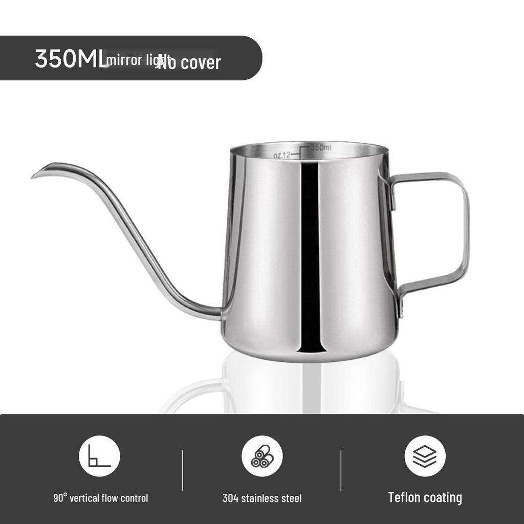 Σετ Καφέ Κανάτας Λαιμού Χήνας από Ανοξείδωτο Ατσάλι με Θερμόμετρο & Αντιθερμική Λαβή - Δωρεάν Αποστολή