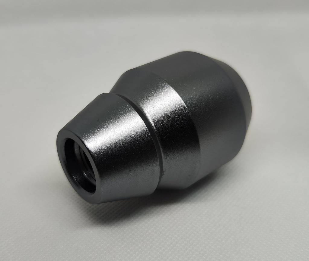 HDG Universal Shift Knob for MT Car 5 Speed 6 Speed with M8 M10 M12 Adapter 1.5mm Pitch (Silver)