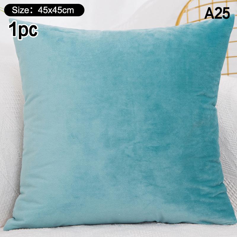 High-Quality 45*45CM Plush Pillow Case with Padded Layer for Cozy Home Decor