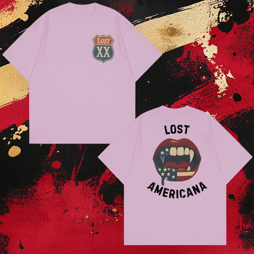 Hot Rapper MGK Lost Americana Tour 2026 Short Sleeve Tshirts New Unisex WOMEN Oversized Cotton T Shirt Unisex Fashion Trend Tops