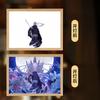 23cm/9.06in Naruto Painting Atmosphere Lights Anime Figure Peripherals Lamp Bedroom Desk Cartoon Collectible Display Funny Gifts