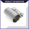 Exhaust Pipe Clamp Exhaust Muffler Tube Joint Car Stainless Steel 177" 87mm