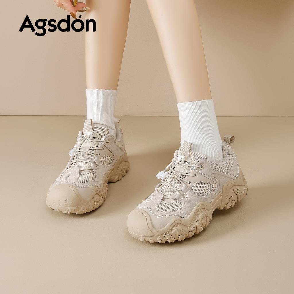 Augustine Platform Hiking Shoes New Spring Outdoor Soft-soled Dad Shoes Hiking Casual Sports Shoes