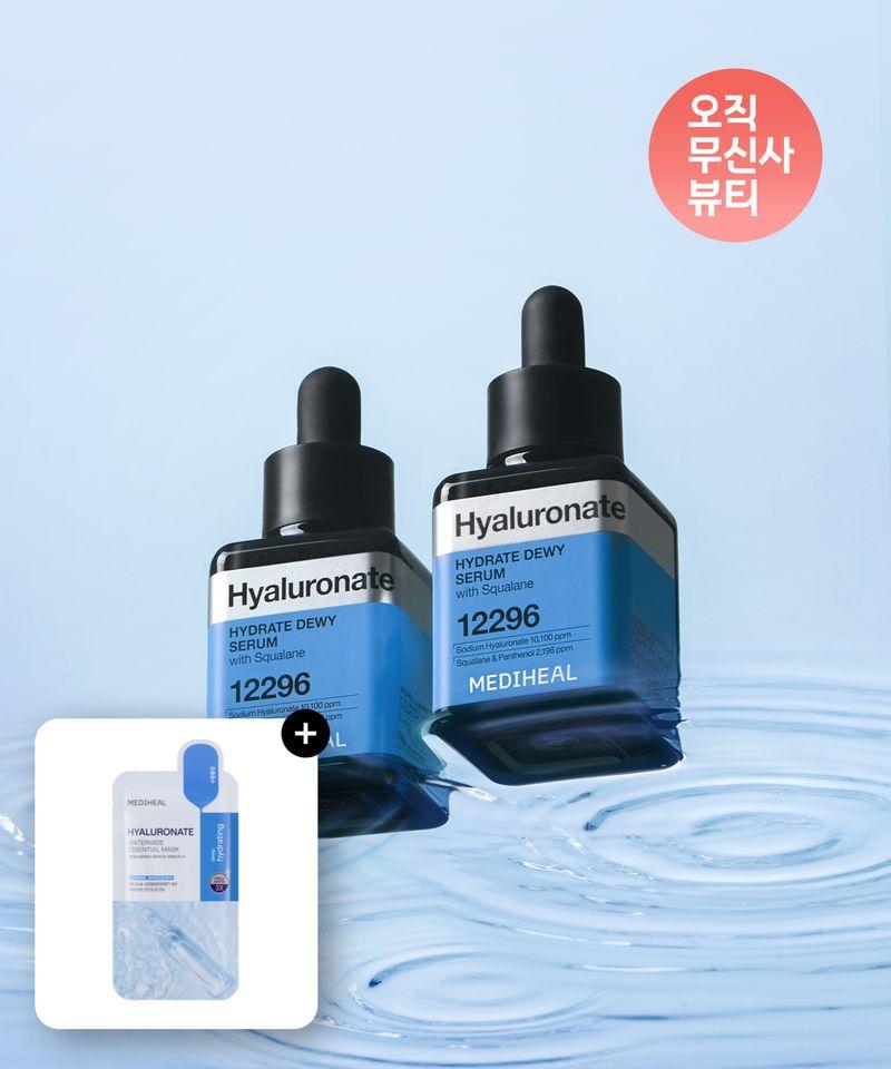 [2-pack] Hyaluronic Acid Moisture Density Serum 40ml+40ml (Free Gift: 1 Hyaluronic Acid Watermide Essential Mask)