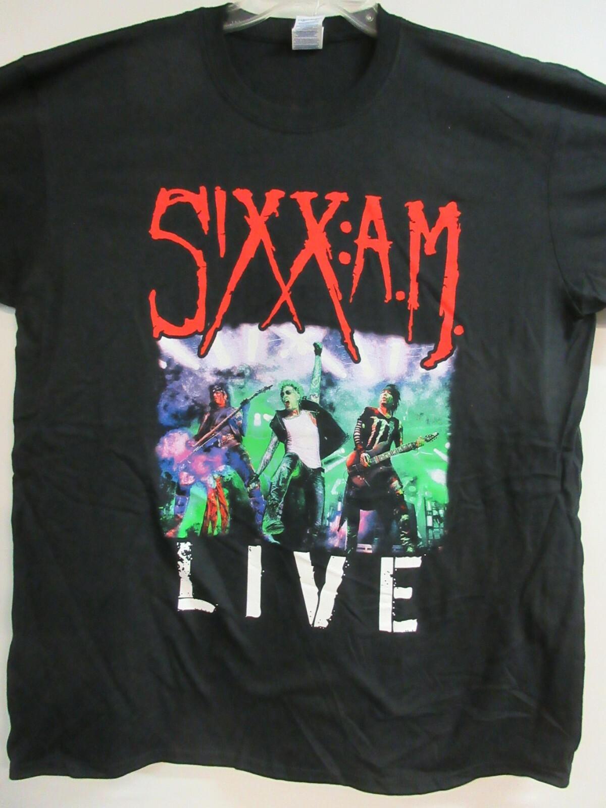 SIXX AM OFFICIAL MERCH LIVE 16 TOUR BAND CONCERT NIKKI SIXX MUSIC T- LARGE Unisex T-Shirt S