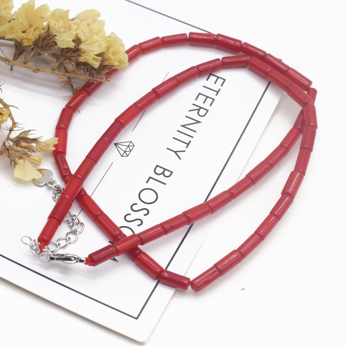 

Синтетические бусины из красного коралла, 1 нить, 3 × 5 мм, цилиндрические свободные бусины-разделители для изготовления ювелирных изделий, ожерелья, браслета, аксессуары, длина 38 см 3×5mm