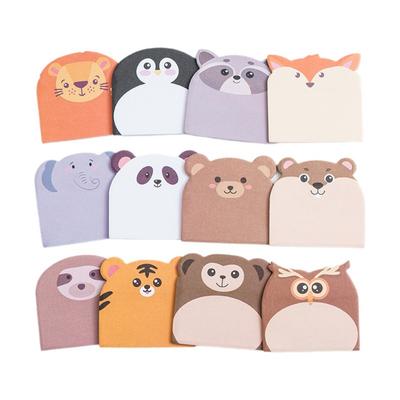 240cps Cute Cartoon Sticky Notes Dog Cat Animal Shaped Memo Pad Sticker Self-Adhesive Notepad Stationery