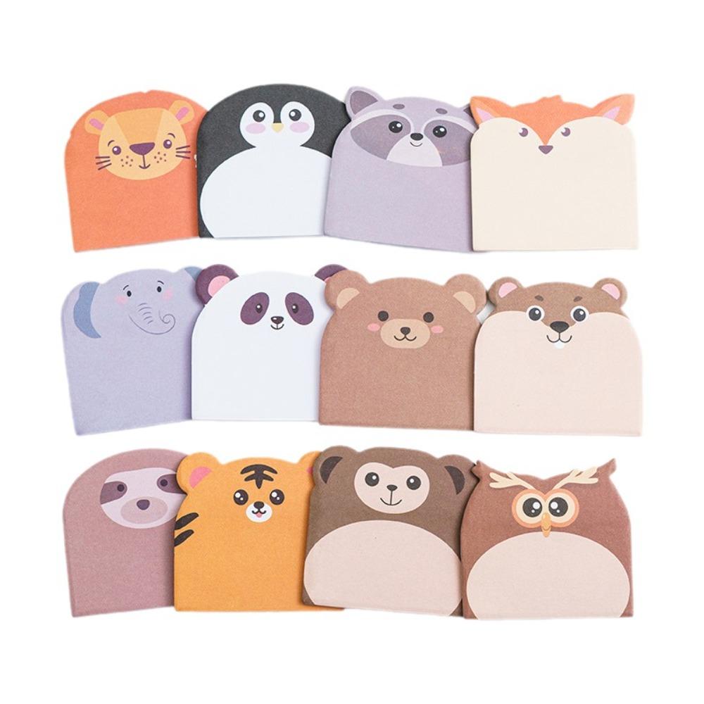 240cps Animal Shaped Memo Pad Dog Cat Notepad Funny Sticky Notes  Students Style 2