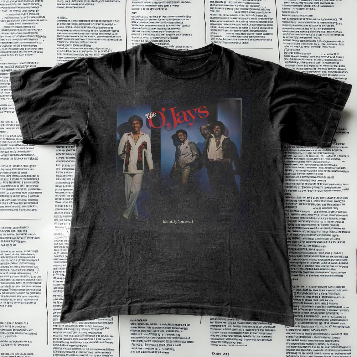 The O Jays - Identify Yourself Black Cotton Shirt All size S-5XL L799 XXXL