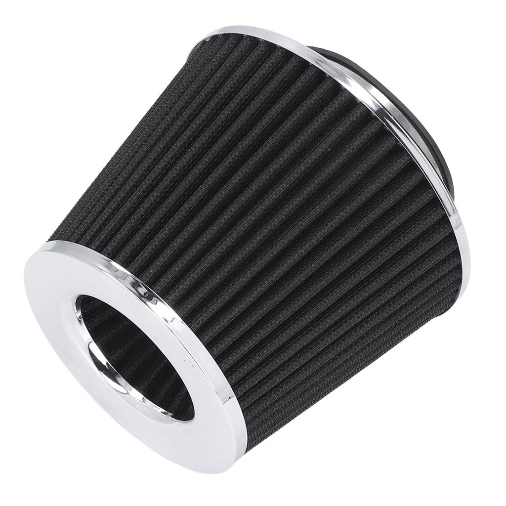 High Flow Air Intake Filter Clamp On Design Washable Steel Nonwoven Fabric Universal for Car