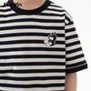 M.Latin Boys' Cartoon Print Color-block Short Sleeve T-Shirt