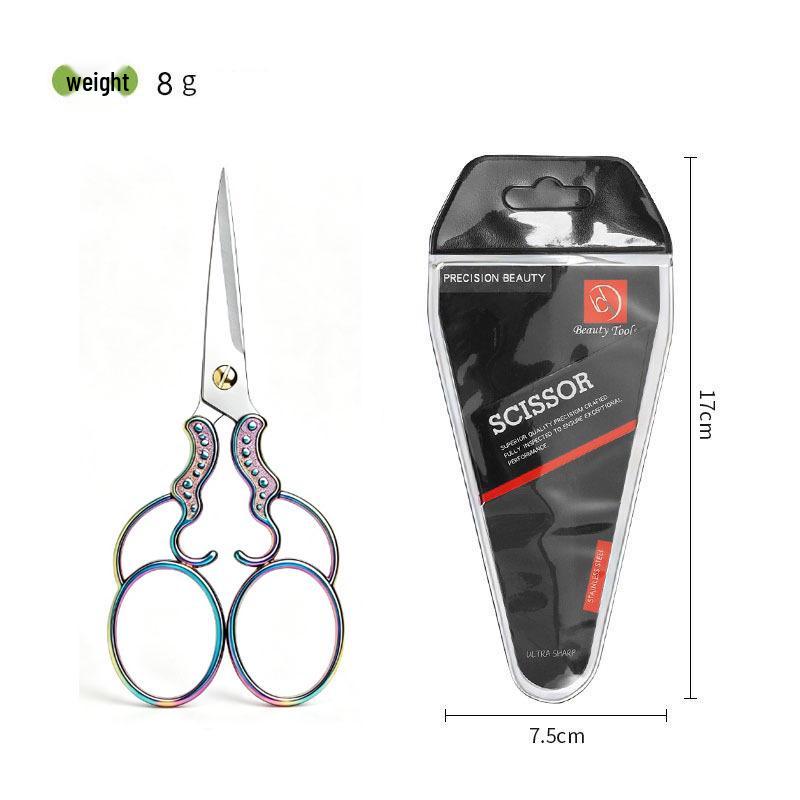 Retro Stainless Steel Embroidery Scissors: Exquisite Cross Stitch & Tailor Tool