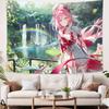 XXL Cool Honkai Impact 3rd Gaming Cute Girl Elysia Tapestry Decoration Bedroom Dormitory Background Living Room Club Tapestry
