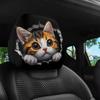 2Pcs Breathable Car Seat Cover Santa Claus Car Seat Headrest  Auto Interior Accessories