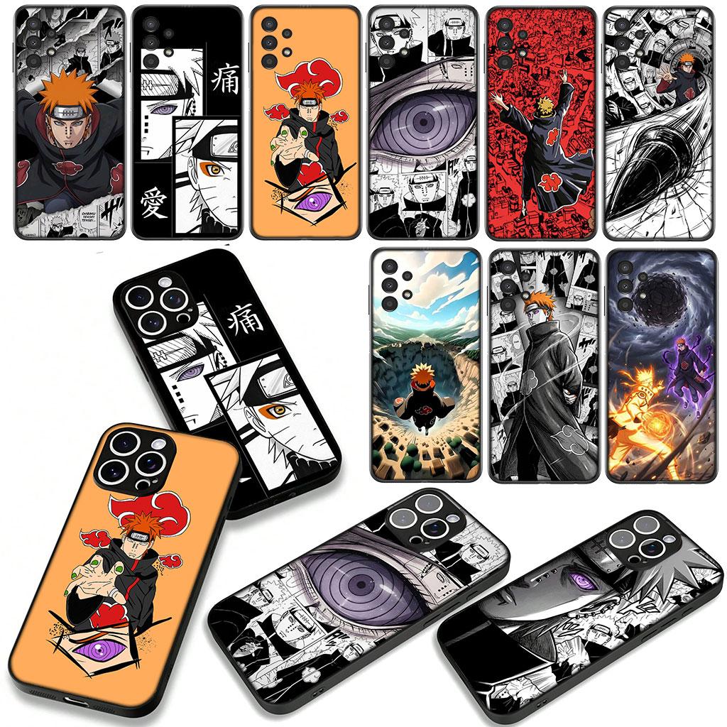 Anime Akatsuki Pain Narutos Phone Cover Case for Apple iPhone 16 15 14 Plus 13 12 Mini 17 Pro Max + ProMax 16E Air 16+ Casing