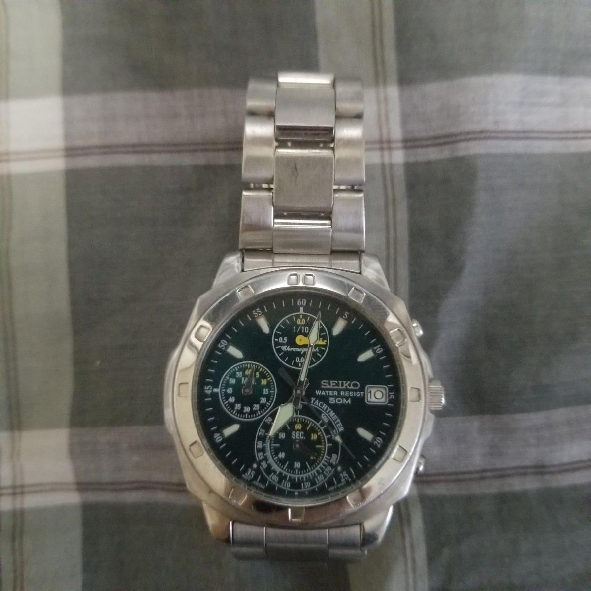 SEIKO Chronograph WATER RESIST 50M Watch V657-9010