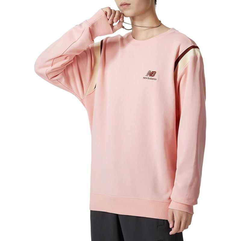 New Balance Athletics Sweater Asia Sizing 'Pink' Men's AMT23559-PIE
