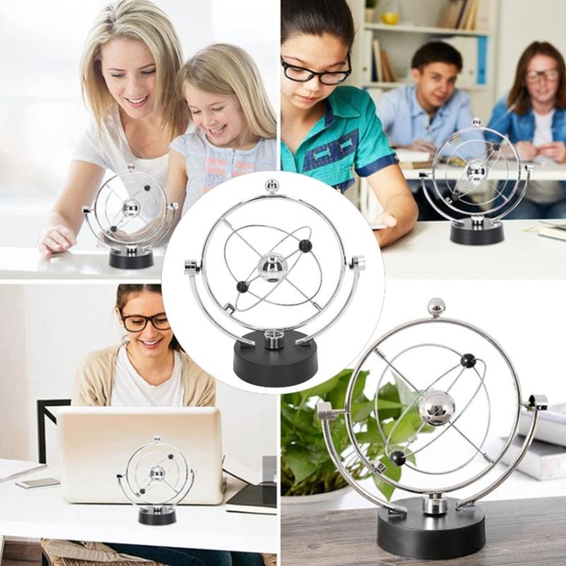 Perpetual Motion Schwingkugel Elektronisches Sonnensystem Magnetische Schwingung Energie Orbit Desktop Ornament