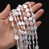 1String, White Natural Freshwater Pearls 11-13mm, Handmade Teardrop-shaped Pearl Beads for Jewelry Making DIY Crafts, Needlework 36cm