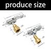 Heavy Duty Tire Inflation Chuck Alloy Air Valves Adapter with Leak Proof Seal for Truck Bus Double Wheel Vehicles
