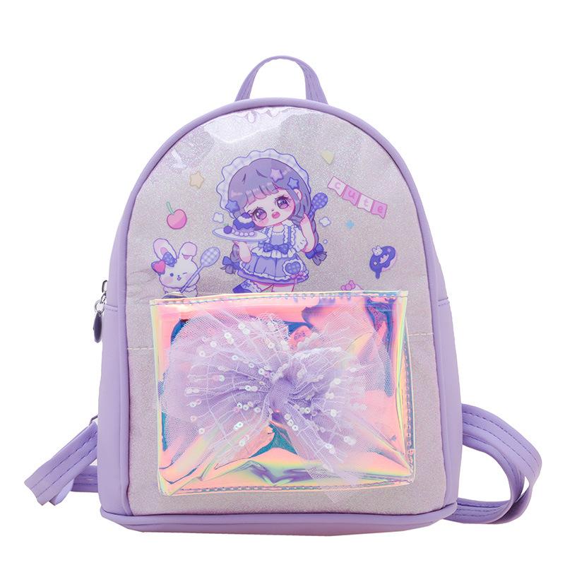 School BagsNew Cute Foreign Style  Cartoon Princess  Casual Versatile Trend Bag