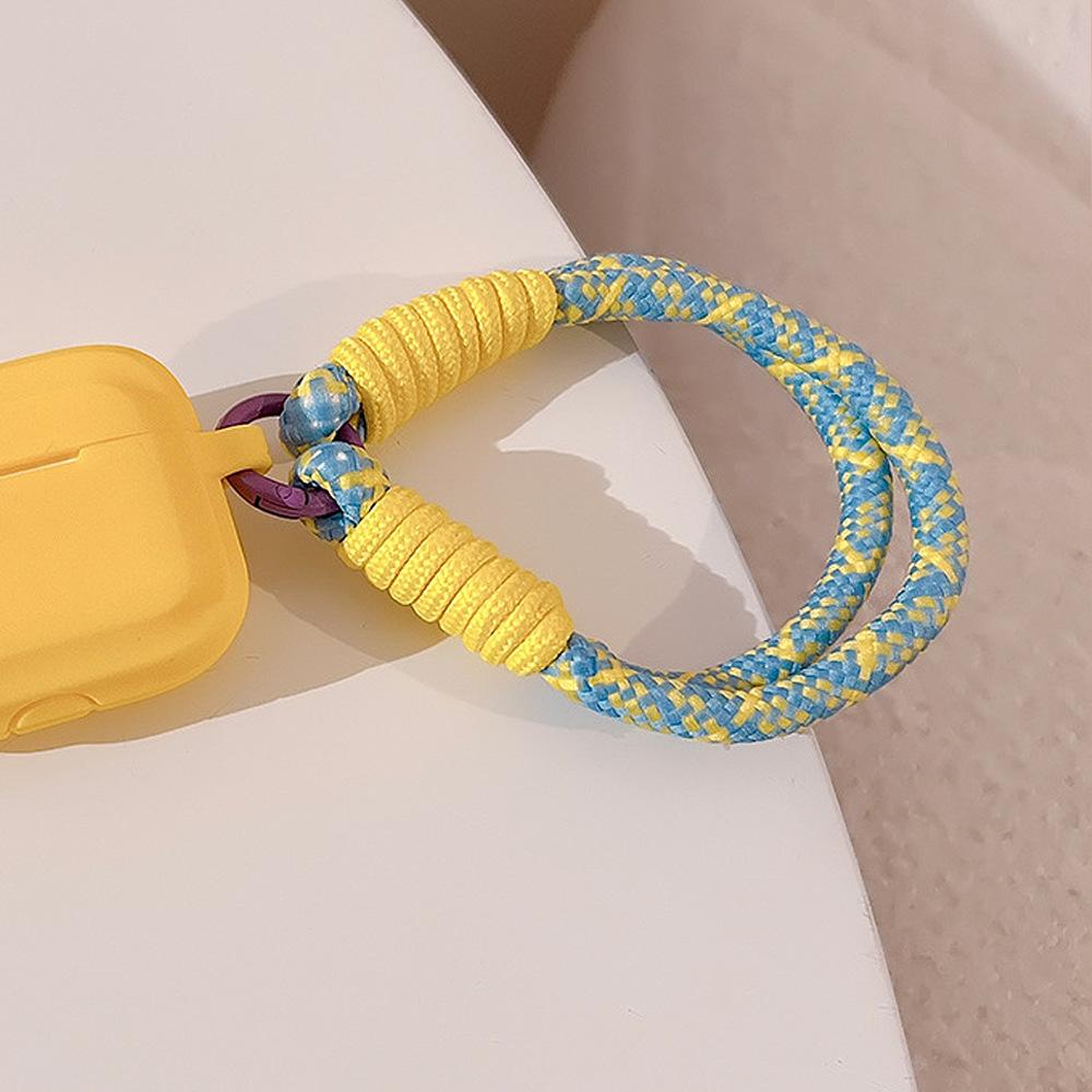 

Colorful Braided Hand Rope for Mobile Phone Case Hanging Chain Mobile Phone Rope Portable Wrist Strap Rope Portable Contrasting Color Personality