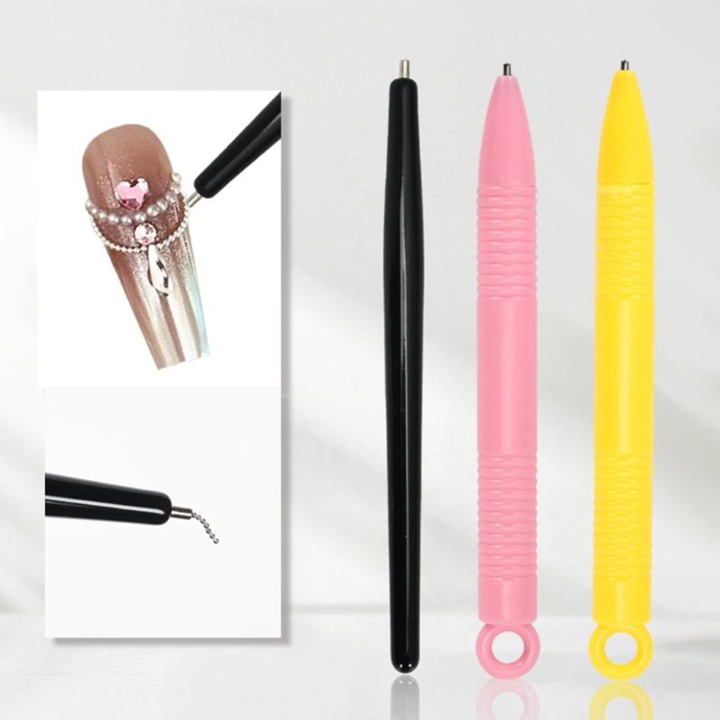 Steel Ball Magnetic Pen Nail Dotting Tool Nail Dotting Manicure Tool for Cats Eye Gel Polish Nail Art Decoration