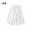 Semir Women's Textured Pleated Cropped Wide-Leg Pants